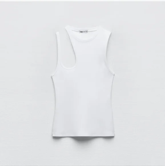 ZARA CUT-OUT TOP SIZE M - Picture 4 of 6